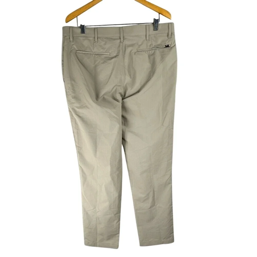 Banana‎ Republic Pants Mens 36/32 Khaki Color Performance Golf Travel Flat Front